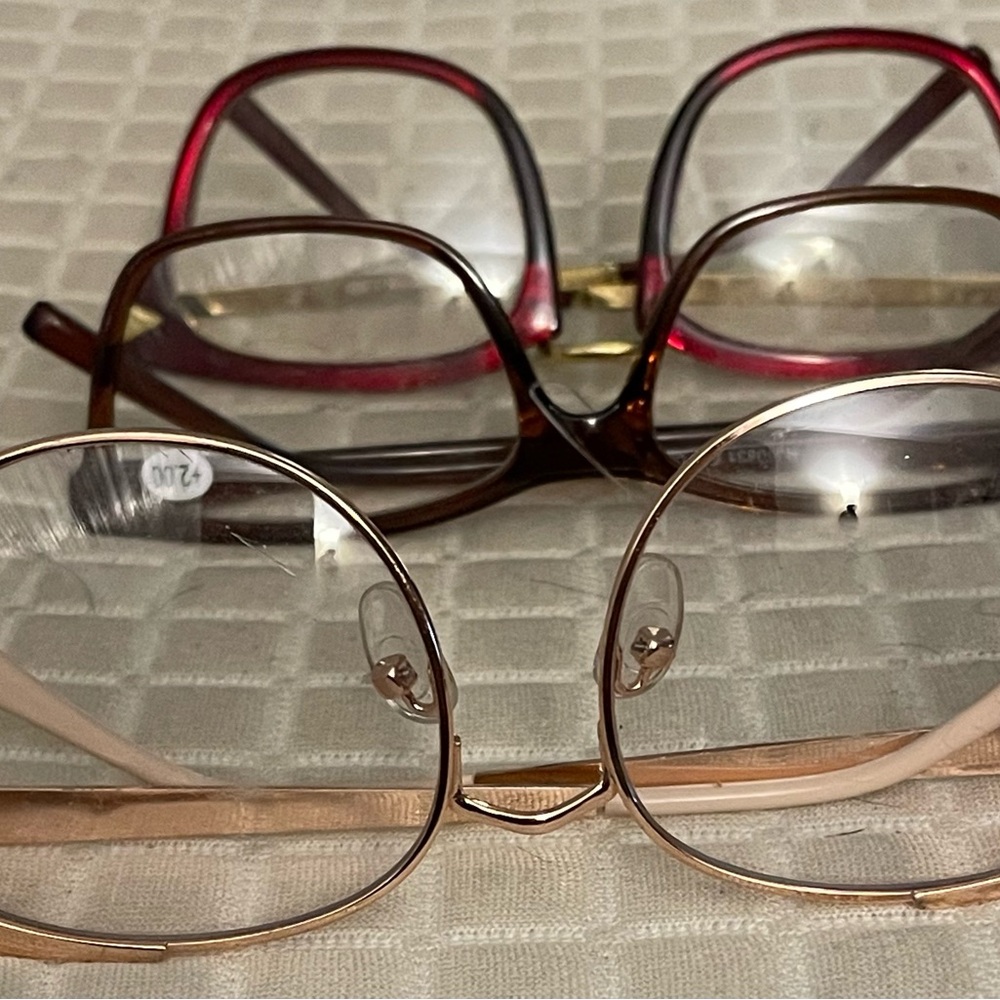 Set of Three Eye glasses and Frames Black Mask unisex full Rim & More
